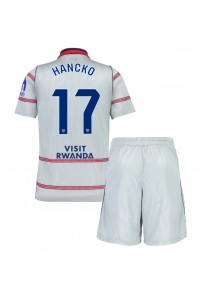 Atletico Madrid David Hancko #17 Babyklær Tredje Fotballdrakt til barn 2026-27 Korte ermer (+ Korte bukser)